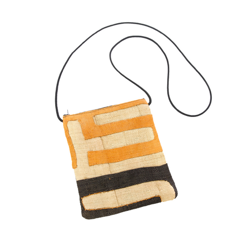 Kuba Cloth Crossbody Bag