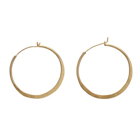 Organic Hoop Earrings