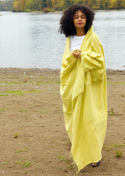 Yellow Ethiopian Gabi | Body Shawl
