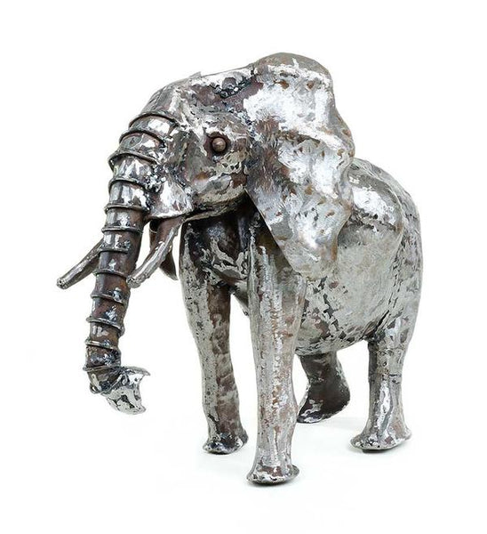 Recycled Oil Drum Elephant Sculptures