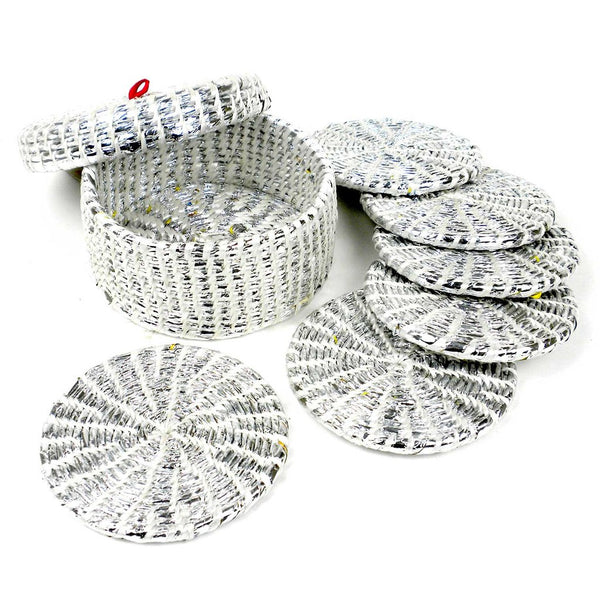 Recycled Wrapper Coasters | Set of 6